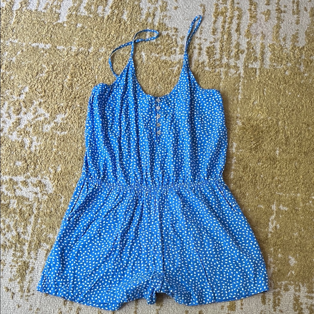 BEACHGOLD Blue Polka Dot Swim Coverup